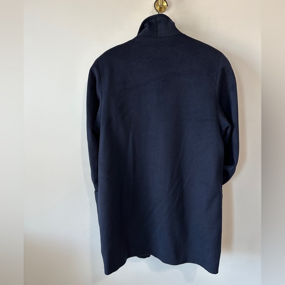 Vintage Gold Button Double Breasted Navy Cocoon Peacoat Size Large - Picture 6 of 11